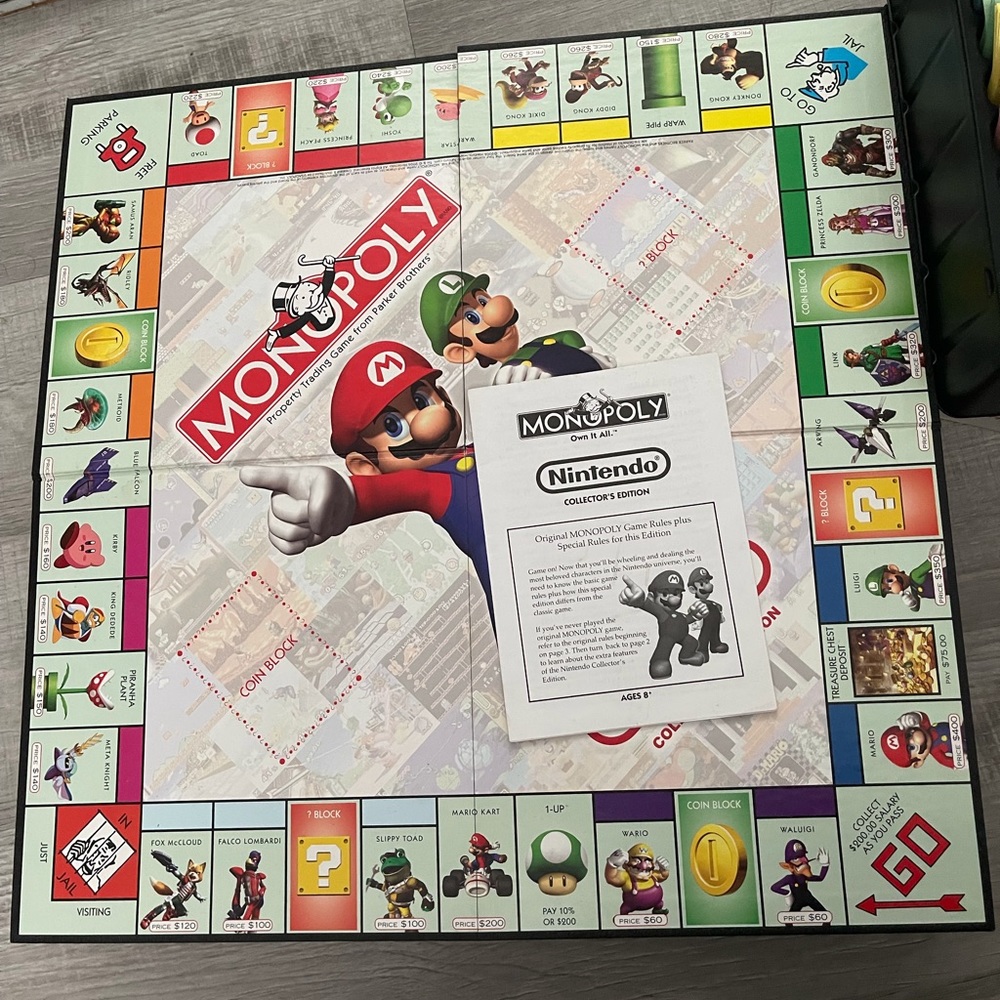 nintendo monopoly board game